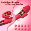 Powerful Vibrator for Women Tongue Licking Clitoris Vibration Stimulator Female Masturbator G Spot Dildo Adults Goods Sex Toys