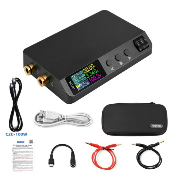 ALIENTEK DP100 DC Power Supply Adjustable 30V 5A Laboratory Bench Power Supply Portable Regulator Switching Digital Power Supply