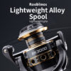 Roobos BK Spinning Reels For Saltwater Freshwater Metal Spool Left/Right Interchangeable Trout Carp Fishing Tackle
