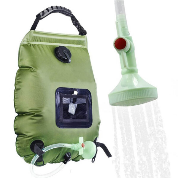 a0089e867f96f621 20L Outdoor Solar Heating Premium Camping Bag Hot Water Temperature 45°C with Removable Hose Shower Head