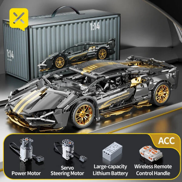 a00b6e9d018cae7b ToyX 1:14 Supercar Building Block Toy Optional Power Group 14+ Technology Design Christmas Gift for Adults and Kids With Box