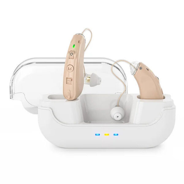 Rechargeable hearing aids seniors noise reduction ,Digital Amplifiers for Hearing Loss, with charging case.