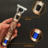 Barber Clipper Cordless Hair Cutting Beard Trimmer Shaving hine Wireless Electric Razor Men Shaver 220521