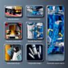 a03c6e47640e48ec Launch Center Lunar Lander Model Building Blocks Spaceship Spaceport Figure Shuttle Rocket Bricks Construction Toys