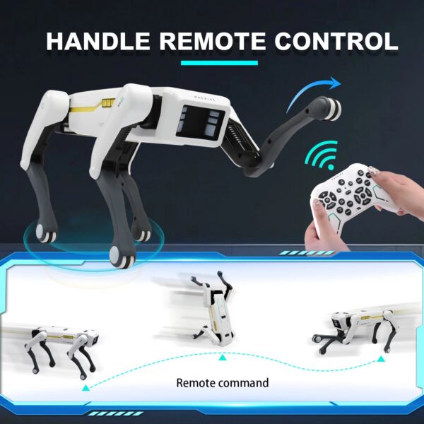 a04e362ce123538e Intelligent AI RC Robot Dog Voice Dialogue APP Remote Control Programming Singing Dancing Machine Dog Kids Toys