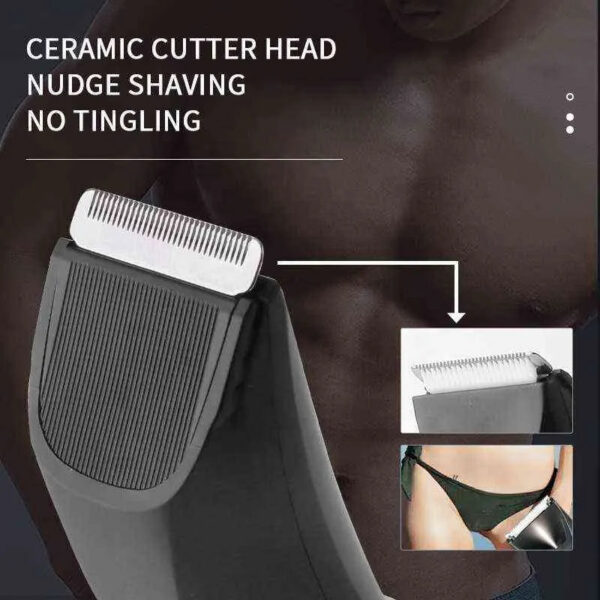 a056f93c6f82d4b6 Washable Electric Groin Trimmer for Men Women Ball Shaver & Body Groomer Beard Grooming Rechargeable Pubic Hair TrimmerT220718 T220725