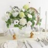 a0617576d0b19485 YYHUAWU Artificial Flowers Combo Set Fake Flower Leaf Box with Stems for DIY Wedding Bouquets Centerpieces Arrangements Baby Shower Party Home Decorations