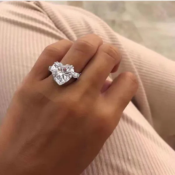 a0668d291313d21d Original Sier Square ring Asscher Cut Simulated Diamond Wedding Engagement tail Women topaz Rings finger Fine Jewelry