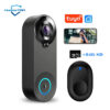 a069e2dab6304e6f 1080P Wireless Video Doorbell Camera WiFi Smart Door Bell Tuya Smart Home Security Motion Detect Night Vision Intercom Doorbell