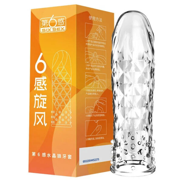 a06aa4d928569fb9 Spike Penis Sleeve Reusable Condoms Sex Toys for Men Delay Ejaculation Penis Sleeve Contraception Cock Ring Extender 남성전용기구