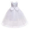 a07975f785206fd6 Flower girl's birthday communion party beaded 2024 New Year's Christmas Girl Princess flying sleeve Tutu small dress