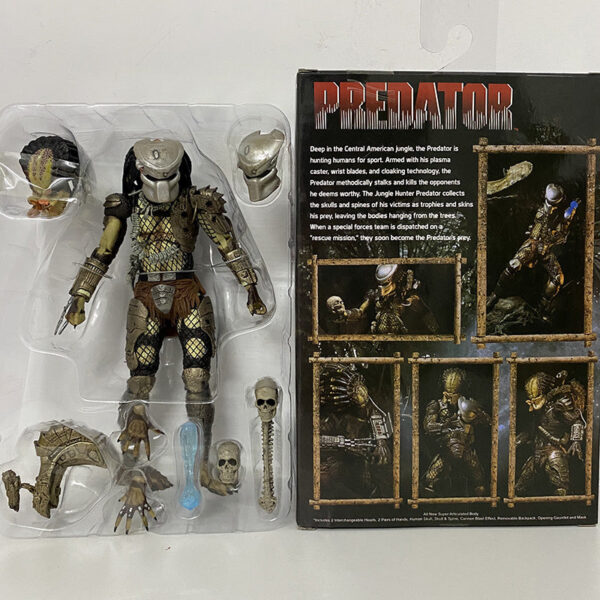 NECA Jungle Hunter Predator Action Figure Alien Collectible Model Toys Joint Movable Doll New Year Present For Children