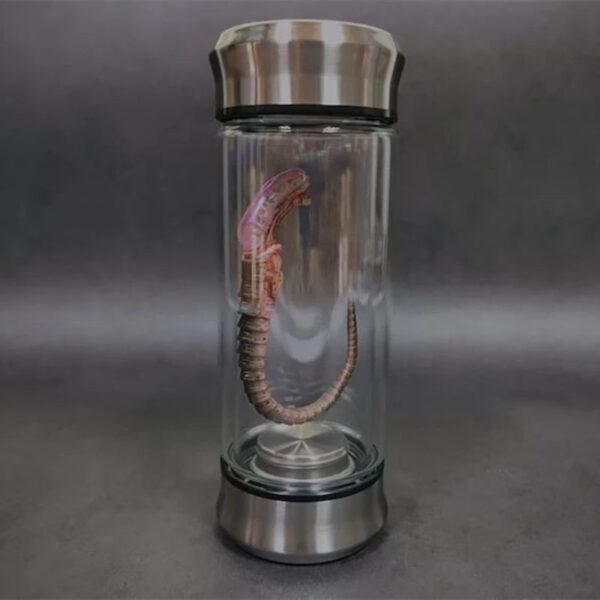 a08e8fb7cceb01a5 Alien Glow Jar Xenomorph Specimen Facehugger Embryo Glass Jar Movie Prop Replica Home Decor Desktop Crafts Sculpture Decoration