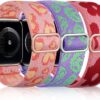 a090172d97c9292c DaQin 3 Pack Elastic Bands Compatible with Apple Watch Band 45mm 44mm 49mm 42mm 41mm 40mm 38mm Women Men, Soft Nylon Solo Loop Straps for Apple Watch SE iWatch Series 9/8/7/6/5/4/3/2/1/Ultra/Ultra 2