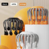 a09988d2ccb07fa5 20Massage Heads Orange Scalp Head Massager Red Light Vibrator Octopus Scratcher For Relaxation Stress Migraine