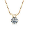 Lnngy 0.5ct-5ct Moissanite Pendant Necklace With Certificate For Women Original Real 925 Silver Chain Solitaire Drop Necklaces