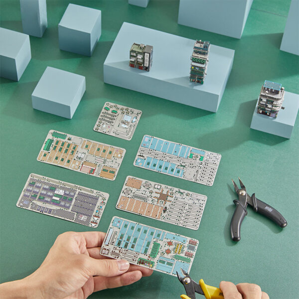 a0bef49ca578ee71 Piececool 3D Metal Puzzles New Town Villages 11pcs/Set Model Kits Classic Building Block Series DIY Toys for Adult