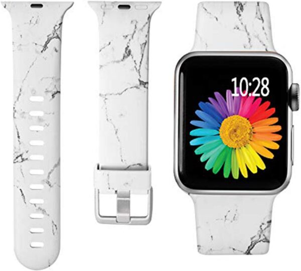 Laffav Compatible with Apple Watch Band 41mm 40mm 38mm iWatch Series 9 & Ultra 2 & SE & Ultra & Series 8/7/6/5/4/3/2/1 for Women Men, Colorful Jellyfish, M/L