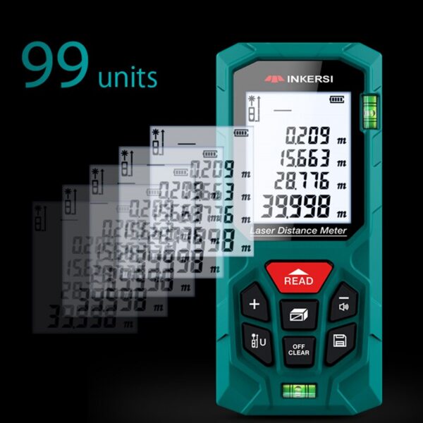 a0e0cfe1bacc9a1d INKERSI Rangefinder Digital Tape Measure 40M/70M/120m High Precision Laser Distance Meter Roulette Range Finder No Battery