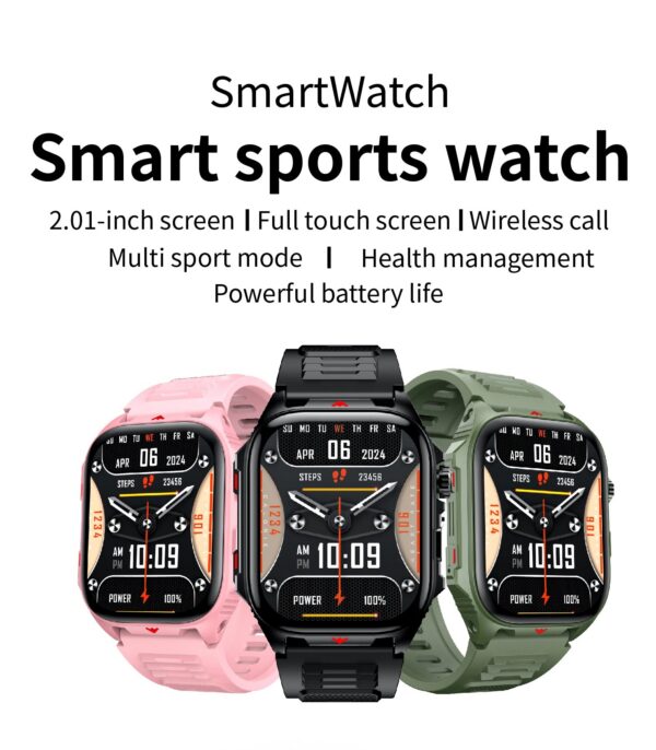 a0f81d7d951ba867 Electronic Smart Watch BT Call Heart Rate Monitor Smartwatch Fitness Tracker Waterproof Sport Watches for Man Woman Android 2026