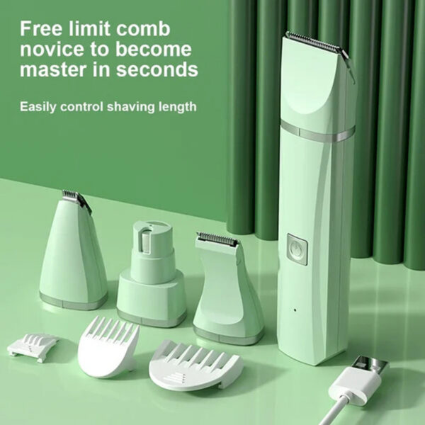 a0fd1a64bfc00144 Professional 4-in-1 Electric Pet Grooming Tool Set Dog Hair Clippers USB Rechargeable Pets Haircut Trimmer Shaver Cats Supplies