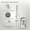 a0ffb2f328bc22c4 85pcs Eucalyptus Stems Artificial Eucalyptus Leaves Stems Real Grey Green Touch Leaf Branches for Home Office Flowers Bouquet Centerpiece Wedding Decoration