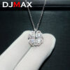 a1198f8d15021585 2024 New DJMAX Full Moissanite Necklace For Women Original Sterling Sier Mobius Strip Lady Diamond Clavicle Chain