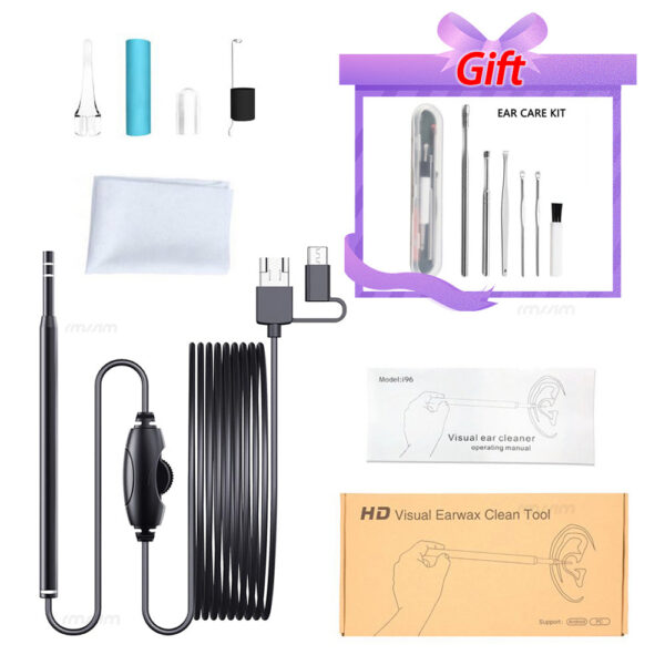 Smart Visual Medico Otoscopio Cleaner Endoscope Earpick Camera Wax Remover Tool Picker Ear Stick beleza e saude