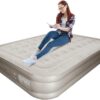 a12c591f8fefc0b5 Inflatable Mattress Twin Size,Quick Inflation Deflation Camp Mattress Pad - Comfort Inflatable Bed, High Blow up Airbed for Home, Camping, Picnic