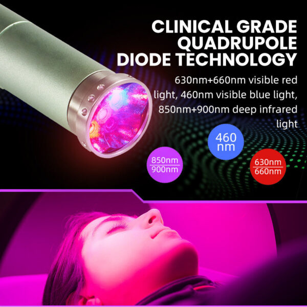 Professional Red Light Infrared Therapy Device Sore Canker Lip Handheld Oral Physiotherapy Wand Ear Nose Knee Health Pain Relief