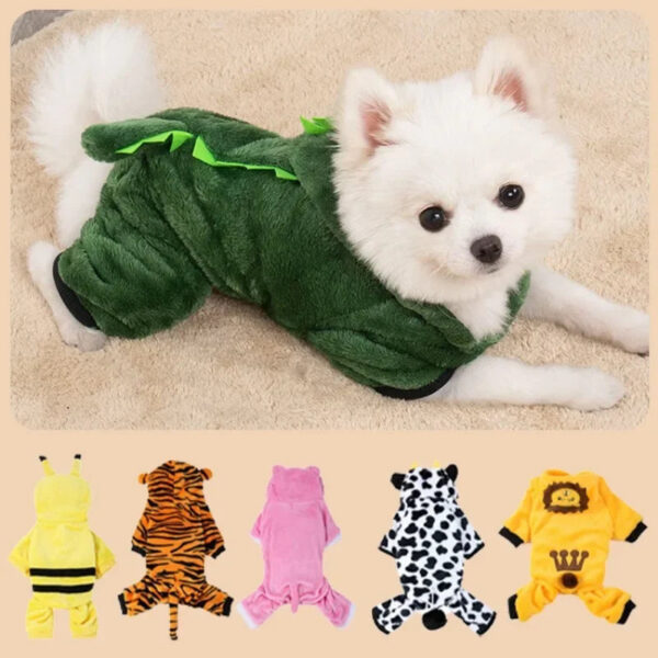 a15e380be0686a1c Warm Fleece Hoodie Dog Clothes for Small Dogs Winter Pet Clothing Puppy Cat Costume French Chihuahua Jacket