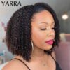 Afro Kinky Curly Human Headband Wig For Black Women 180% Density Glueless Brazilian Remy Full hine Made Hair YARRA