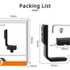 a177a3ab1b48b638 Bracket For Insta360 X4 With Magnetic Adapter L-shaped Horizontal Vertical Aluminum Alloy Quick Release Mount Accessory