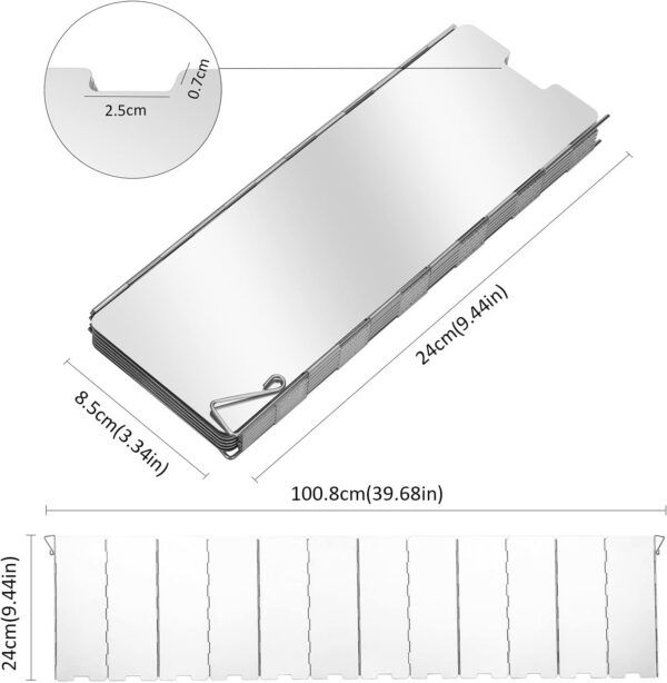 a17b18fb90a8296d Folding Camping Stove Windscreen 12 Plates Aluminum Camping Stove Windshield with Carrying Bag Portable Camp Stove Wind Screen Outdoor Cooker Butane Burner Wind Shield