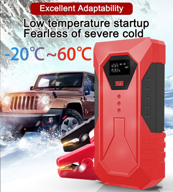 GKFLY 1200A High Capacity 18800mAh 12V Jump Starter Portable Starting Device Power Bank Charger For Car Battery Booster