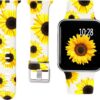 Laffav Compatible with Apple Watch Band 41mm 40mm 38mm iWatch Series 9 & Ultra 2 & SE & Ultra & Series 8/7/6/5/4/3/2/1 for Women Men, Colorful Jellyfish, M/L