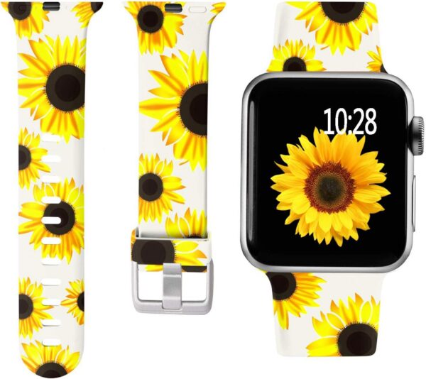 Laffav Compatible with Apple Watch Band 41mm 40mm 38mm iWatch Series 9 & Ultra 2 & SE & Ultra & Series 8/7/6/5/4/3/2/1 for Women Men, Colorful Jellyfish, M/L