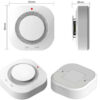 a18eee1d7de99bc6 Ceiling-mounted Smoke Detector Fire Independent Accessory 433M Wireless Alarm 360° All-round Detection