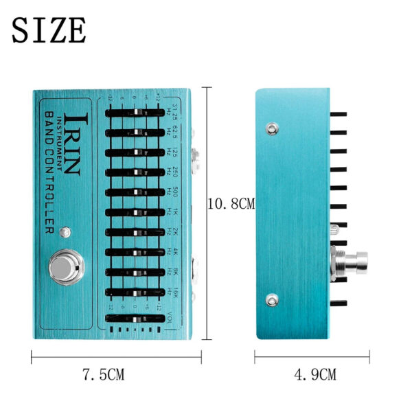 a1926a77093f9398 IRIN AN-40 Controller Equalizer 10 Band Electric Guitar Pedal Effect EQ Pedals True Bypass Guitar Bass Parts & Accessories