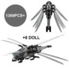 1369PCS Icons Technical Dune Atreides Royal Ornithopter Model Building Blocks Fit 10327 Set Creative Bricks Toys For Kids Gifts