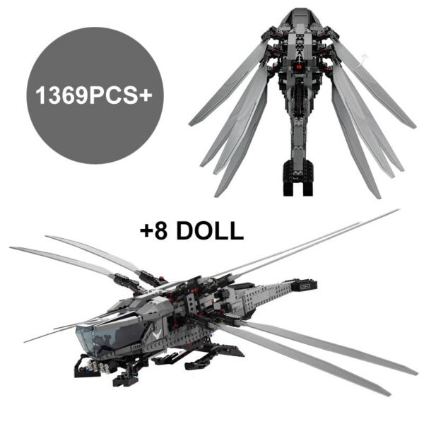 1369PCS Icons Technical Dune Atreides Royal Ornithopter Model Building Blocks Fit 10327 Set Creative Bricks Toys For Kids Gifts