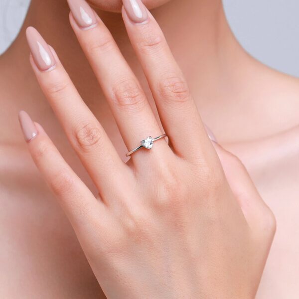 a1aae332c15699ac Modian Authentic 925 Sterling Silver Simple Love Heart AAAAA Zirconia Sparkling Finger Ring For Women Female Wedding Jewelry