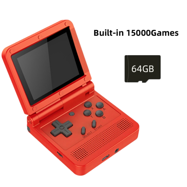 a1b43a8c52ec06ed Powkiddy V90 3.0Inch IPS Screen Retro Video Open Source PS1 Mini Portable Handheld Game Console 64G 15000Games