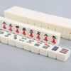 Compact Mahjong Set with Storage Box - 144 Tiles for Travel and Home Play