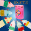 a1b9f4cf973e9025 6PCS/Box Female G-spot Vaginal Stimulation Condoms Adult Sex Products Extra Sensitive Penis Sleeve Ribbed Dotted Spike Condom