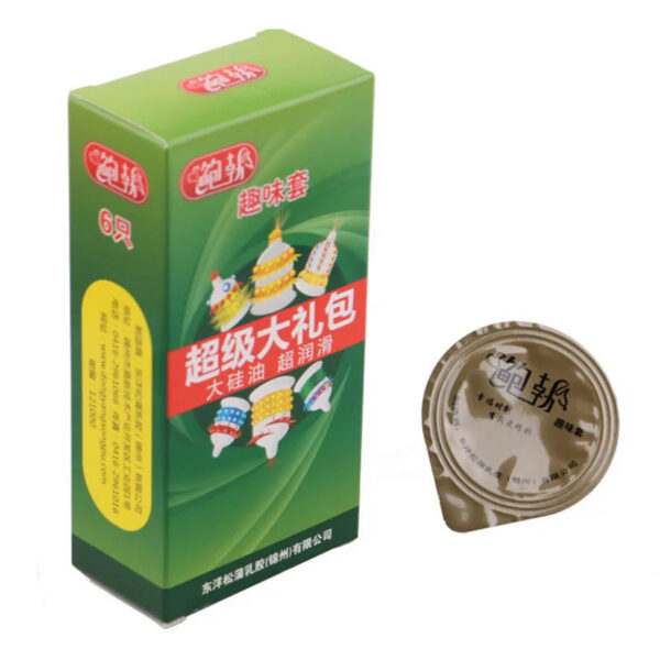 a1c059016aa974f7 6PCS/Box Female G-spot Vaginal Stimulation Condoms Adult Sex Products Extra Sensitive Penis Sleeve Ribbed Dotted Spike Condom