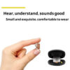 Rexton Inox Super Invisible Aids CIC Digit 8 Channel Hearing App Adjustable Ear Aid For Mild to Moderate Deafness