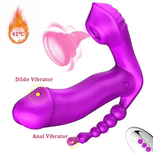 a1d12da4ce7da596 Wireless Remote Control Sucking Vibrator Heating Dildo Love Egg Anal Sex Toys for Women Vagina Clit Sucker Clitoris Stimulator