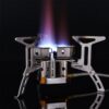 a1ef3e9c8b788ba3 3-Core Burner Camping Stove with Fuel Canister Adapter, Folding Windshield and Storage Case, Portable Collapsible Camp Stove Set for Outdoor Backpacking Hiking Picnic