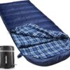 a1f7e51f2c3bdc56 Poepore XXL Schlafsack Outdoor für Erwachsene 3–4 Jahreszeiten Flanell Schlafsäcke Camping Winter Deckenschlafsack mit Aufbewahrungstasche Wasserdichter und Warmer 230 x 90CM